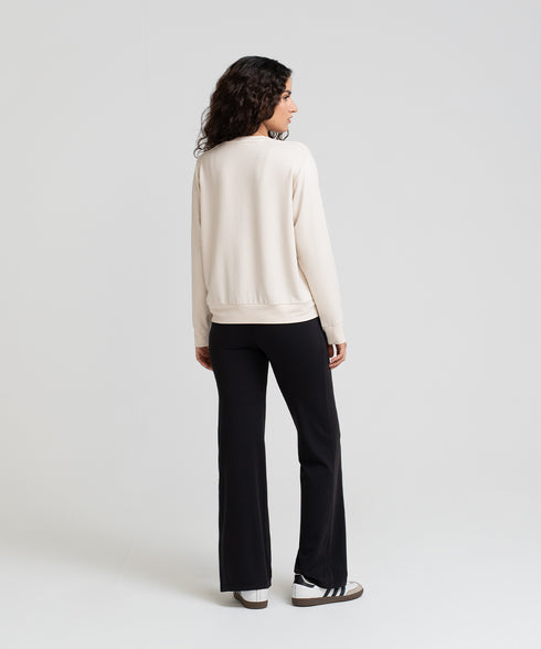 Women's Modal Henley Sweatshirt